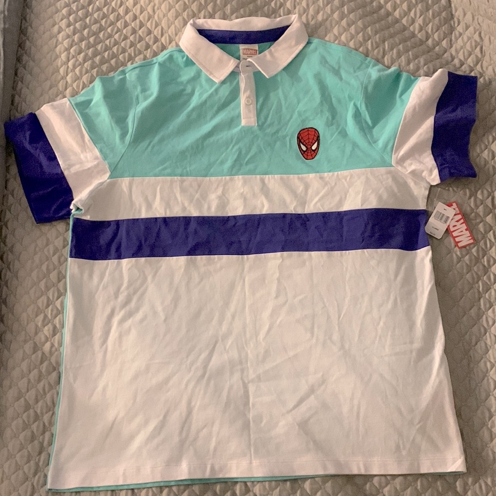 NWT Marvel for Disney Parks XL Men’s Spider-Man polo